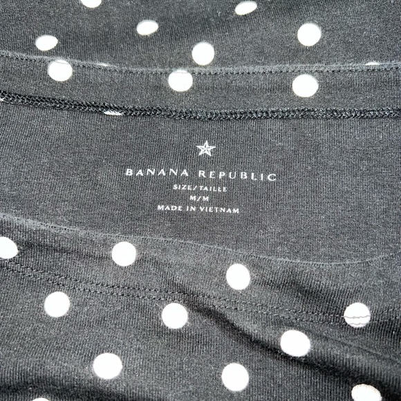 Banana Republic - Long Sleeve boat neck - Black & Beige polka dots - Medium - Picture 3 of 5
